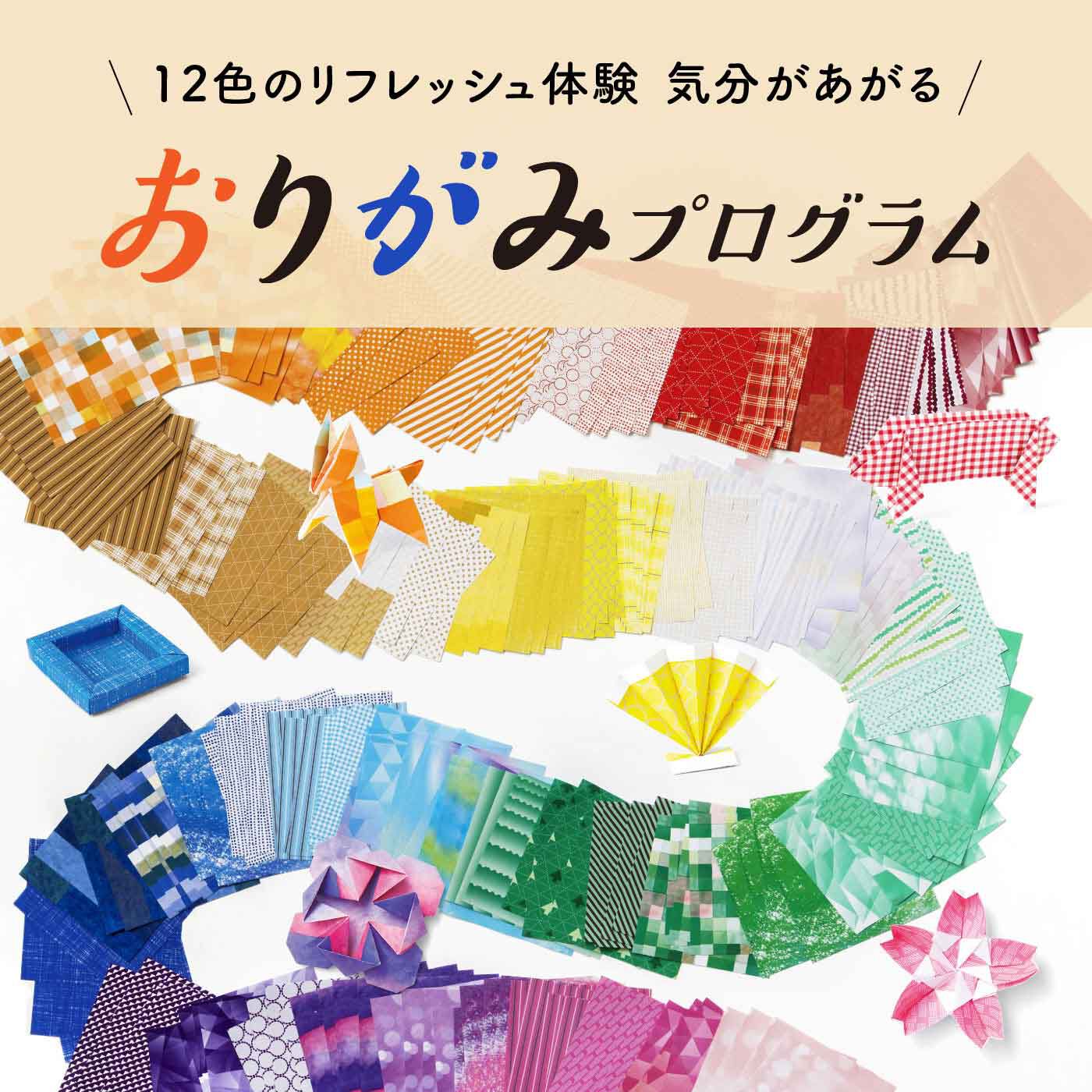 ミニツク|【タイプが選べる】12色のリフレッシュ体験 気分があがるおりがみプログラム