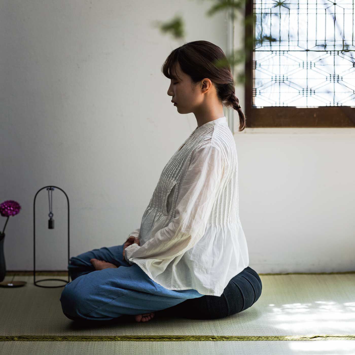 ミニツク|おてらぶ×feel the ZEN ラウンド坐禅クッション 座蒲ZAFU