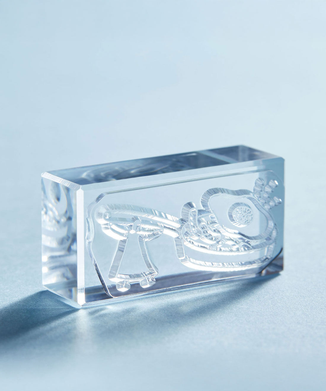 ミニツク|狙ったところにぴったり押せる　氷みたいな透明スタンプ「氷印」　ゴハンセット