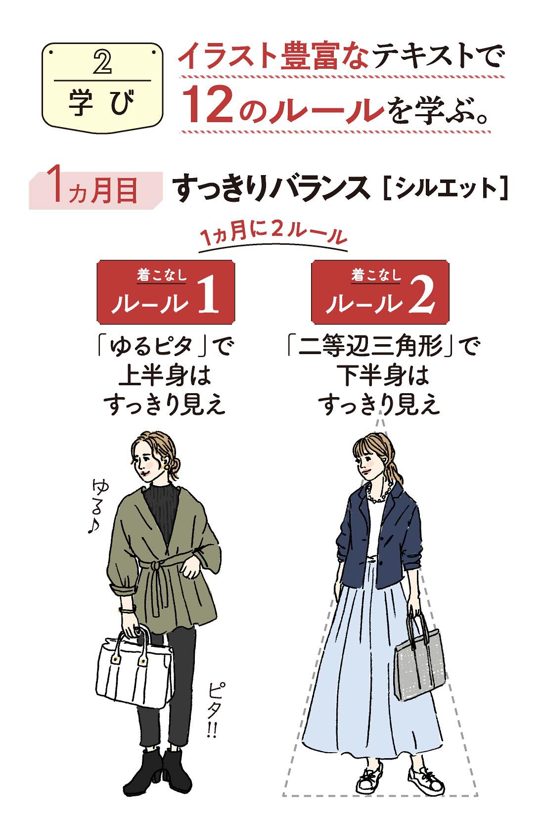 ミニツク|【総額4,620円OFF】大人のおしゃれの見つけ方 12の着こなしルール プログラム ［6回予約プログラム］