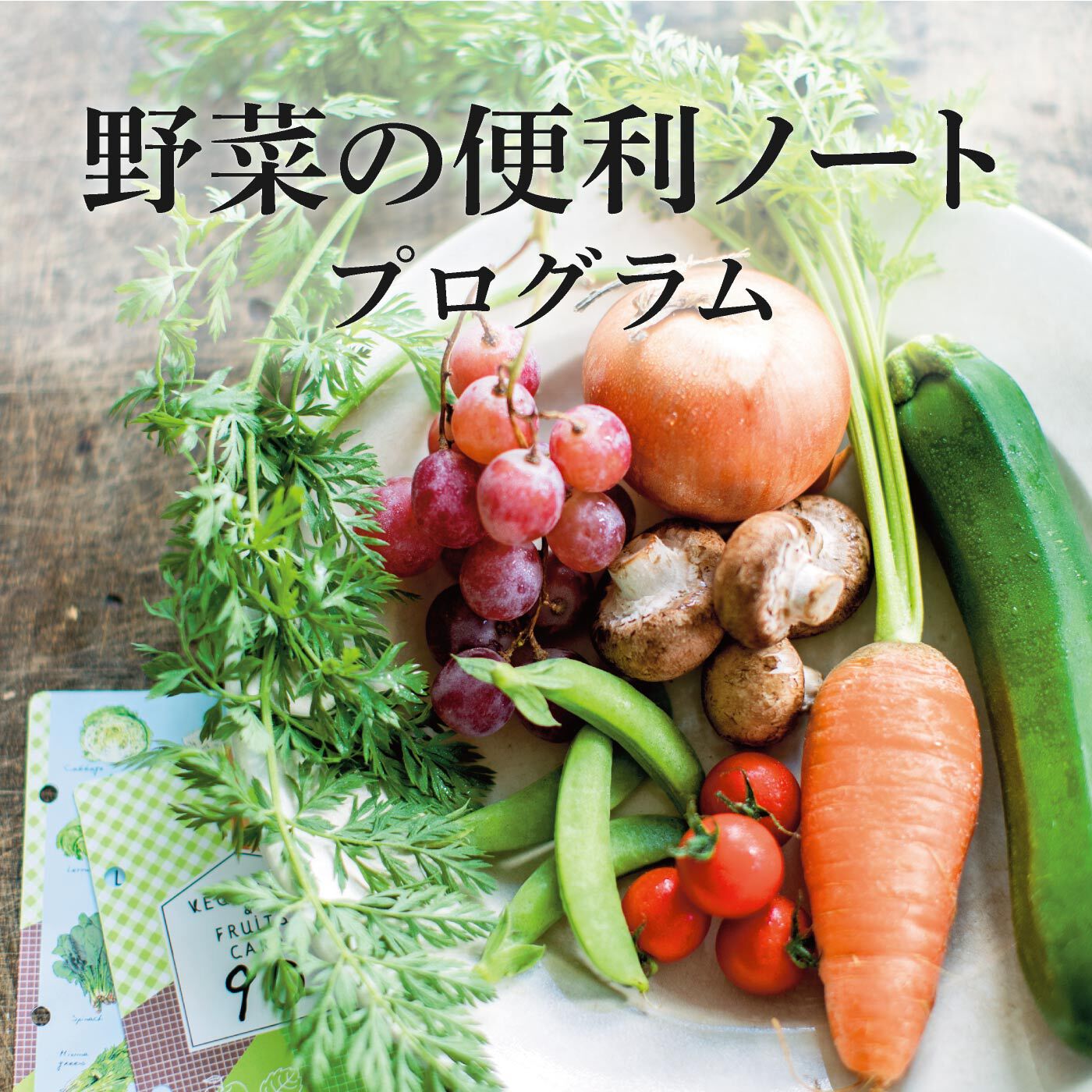 ミニツク|知って・使って・食べて野菜となかよくなる 暮らしに役立つ 野菜の便利ノートプログラム [10回予約プログラム]