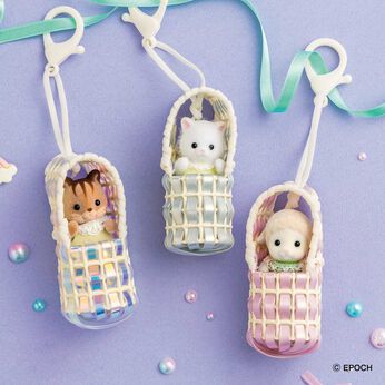 ミニツク | 淡くきらめくバスケットチャームキットの会 シルバニアファミリーの赤ちゃん専用