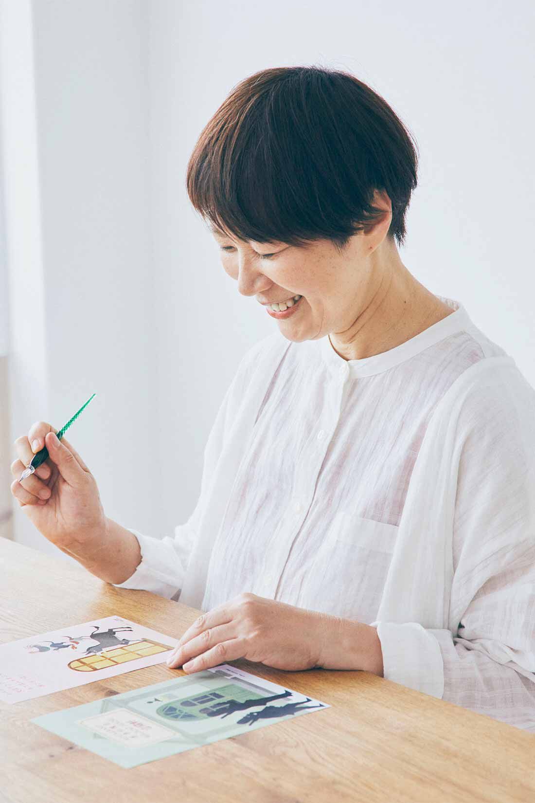 ミニツク|美しいインクでなぞる文学の世界 金子 敦子さんセレクトインク＆なぞり書きシート|インクのにじみや手書きならではの揺らぎが愛おしい