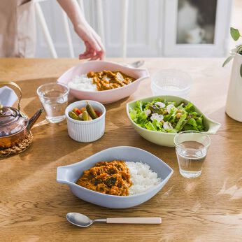 ミニツク | 最後のひとさじまでおいしハスの花カレーボウル