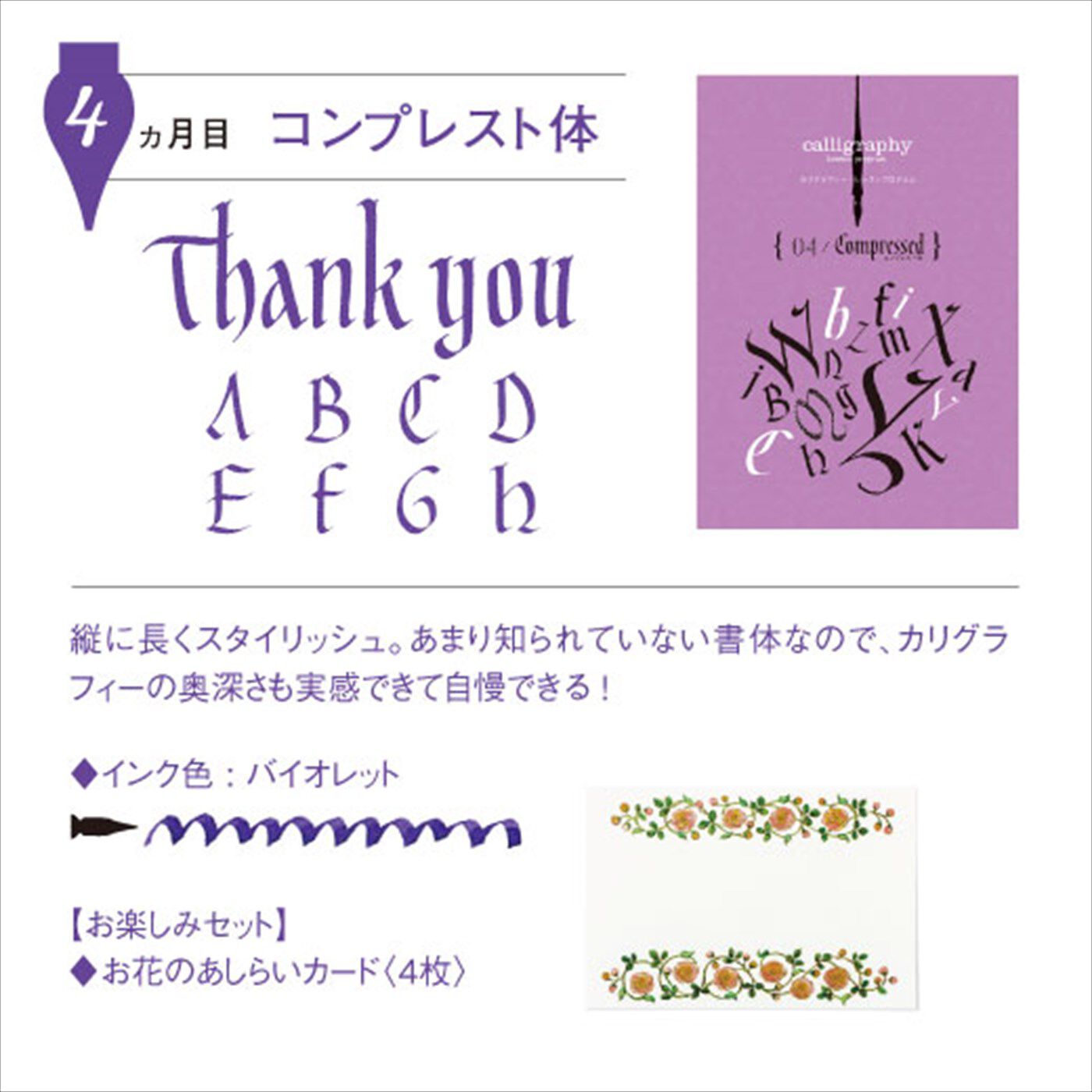 ミニツク|一度書いてみたかった！ 文字に魅せられる生活 カリグラフィーレッスンプログラム[６回予約プログラム]