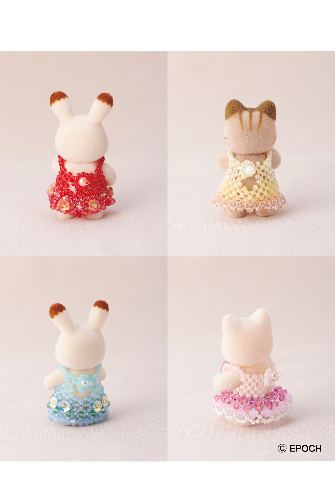 ミニツク|シルバニアファミリーの赤ちゃん専用　お着替えにぴったりビーズドレスキット