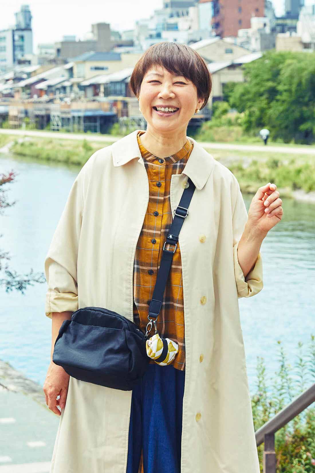 ミニツク|金子 敦子さんと作った 大人の本音を詰め込んだ 身軽なショルダーバッグ|身軽だとどんどん歩けて楽しいことが増えるね♪