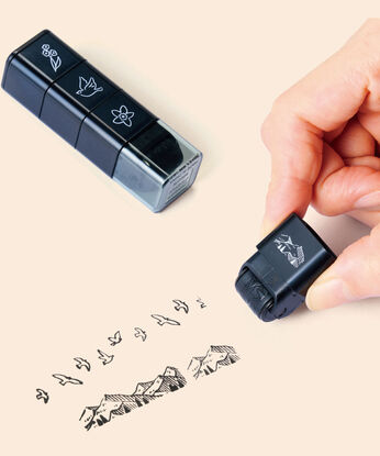 ミニツク | ３種の絵柄を楽しめる連結ローラースタンプ