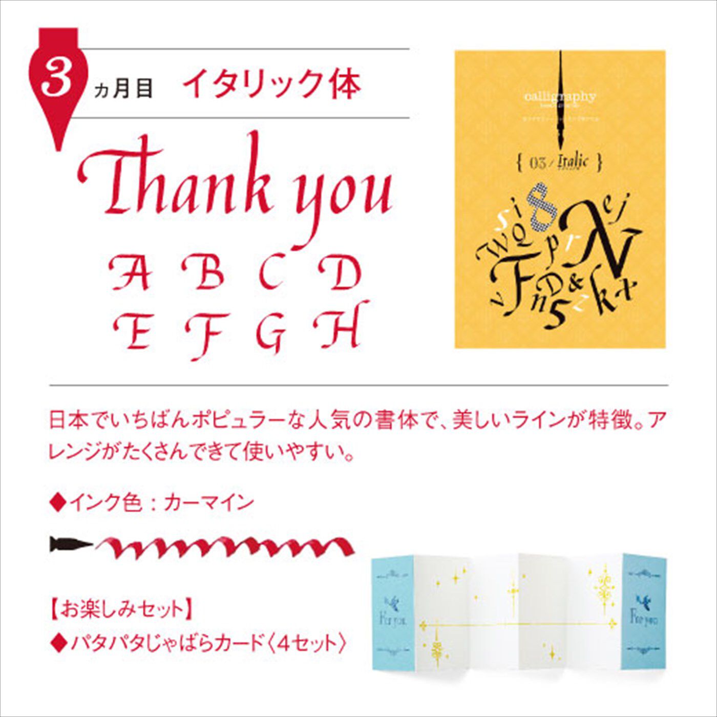 ミニツク|一度書いてみたかった！ 文字に魅せられる生活 カリグラフィーレッスンプログラム[６回予約プログラム]