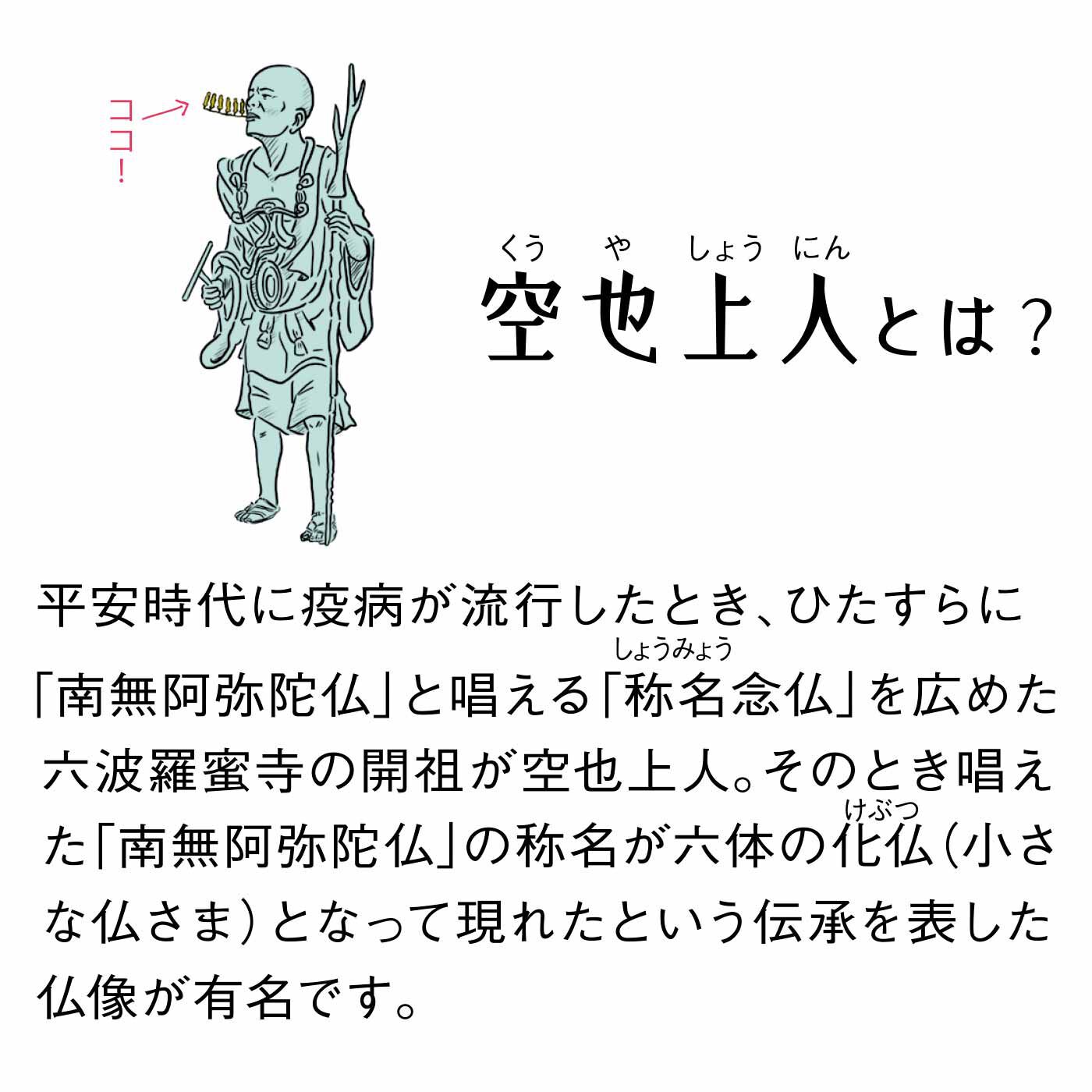 ミニツク|六波羅蜜寺（ろくはらみつじ） 空也上人（くうやしょうにん） 称名（しょうみょう）オープンリングの会