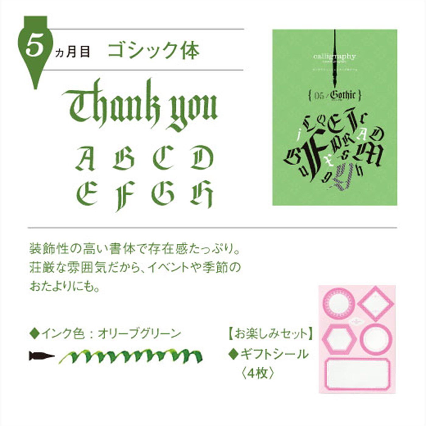 ミニツク|一度書いてみたかった！ 文字に魅せられる生活 カリグラフィーレッスンプログラム[６回予約プログラム]