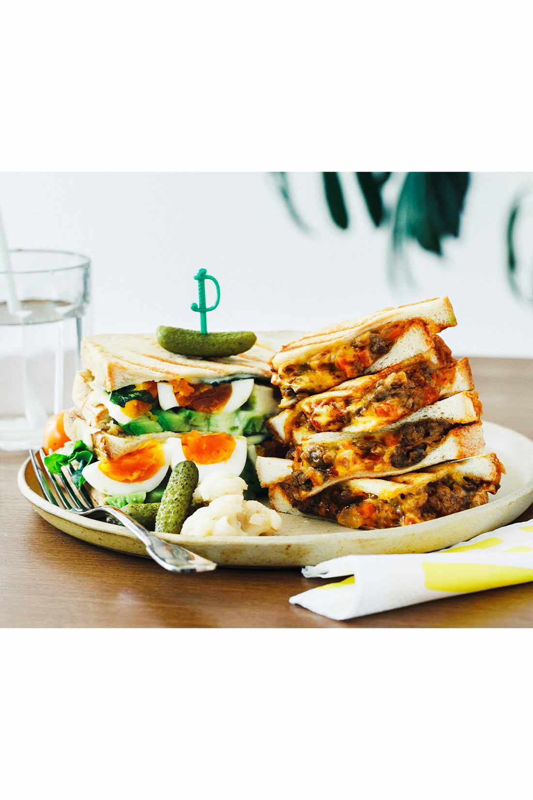 ミニツク|忙しい朝にレンジで簡単 焼き目カリッと中ふわふわ レンジでホットサンドメーカー