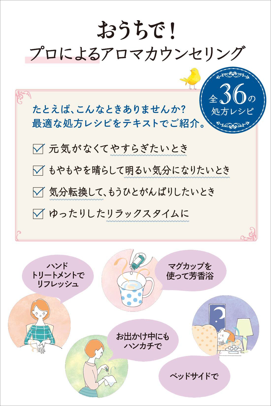 ミニツク|【総額6,160円OFF】セルフブレンドで見つける香り 心とからだにゆるやかな癒やし はじめてのブレンドアロマレッスンプログラム ［7回予約プログラム］