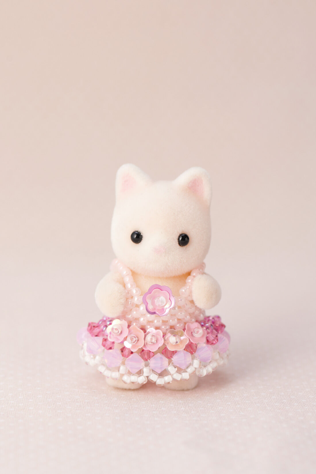 ミニツク|シルバニアファミリーの赤ちゃん専用　お着替えにぴったりビーズドレスキット|4 （ピンク）