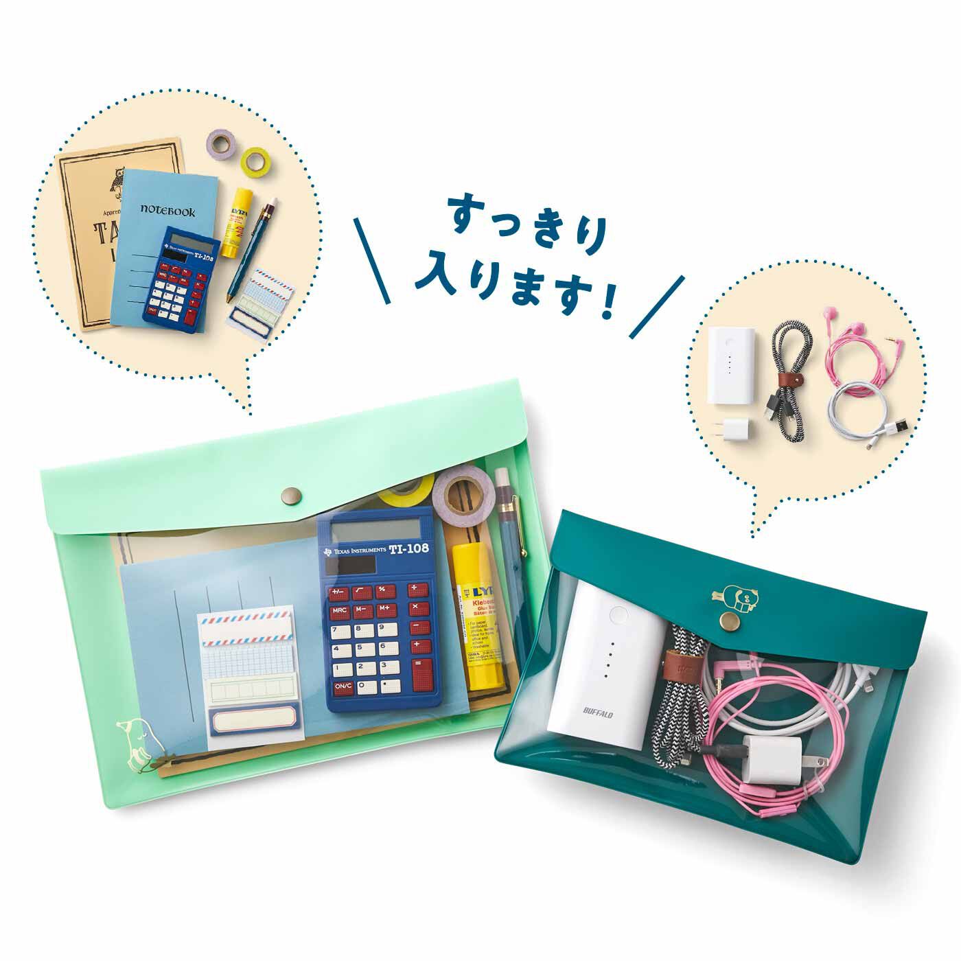 ミニツク|ミニツク チョコット ニックがのぞく便利な透明ポケットケースの会