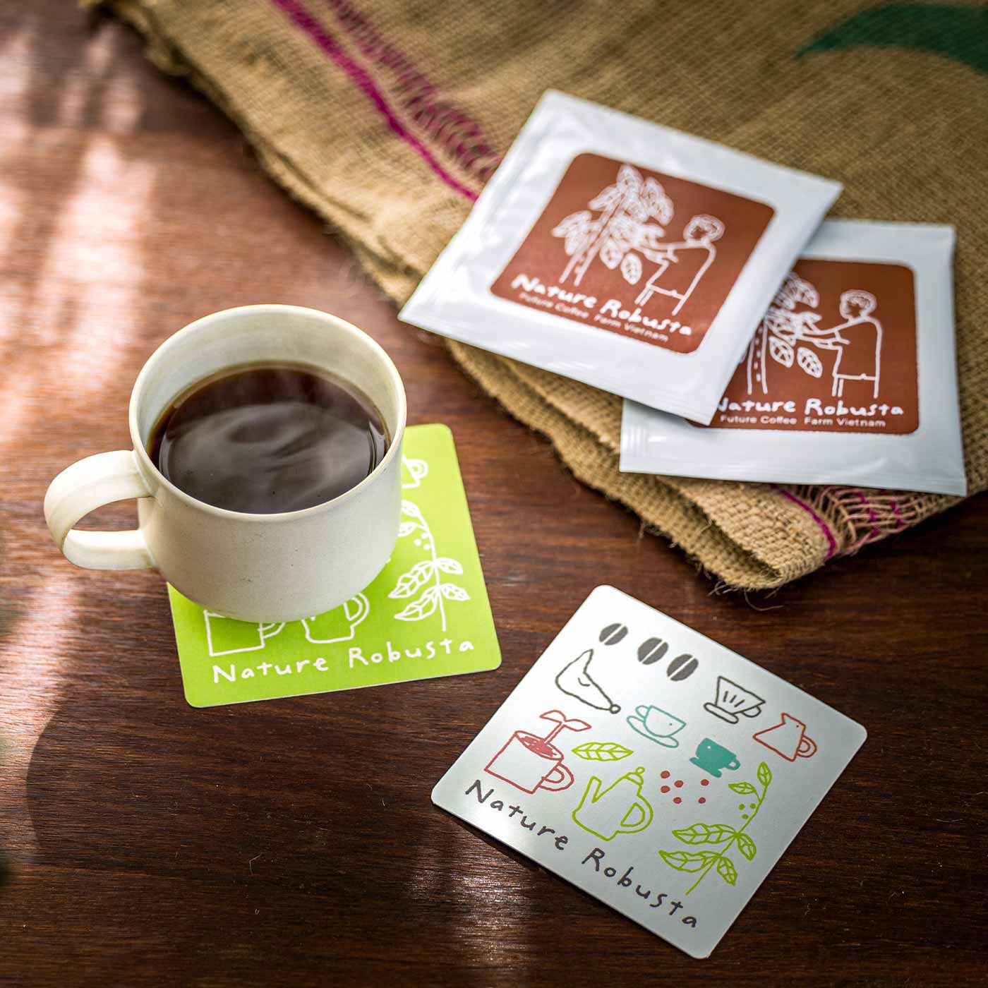 フェリシモメリー|C.C.P トイさんのネイチャーロブスタ THANK YOU COFFEE ドリップバッグセット