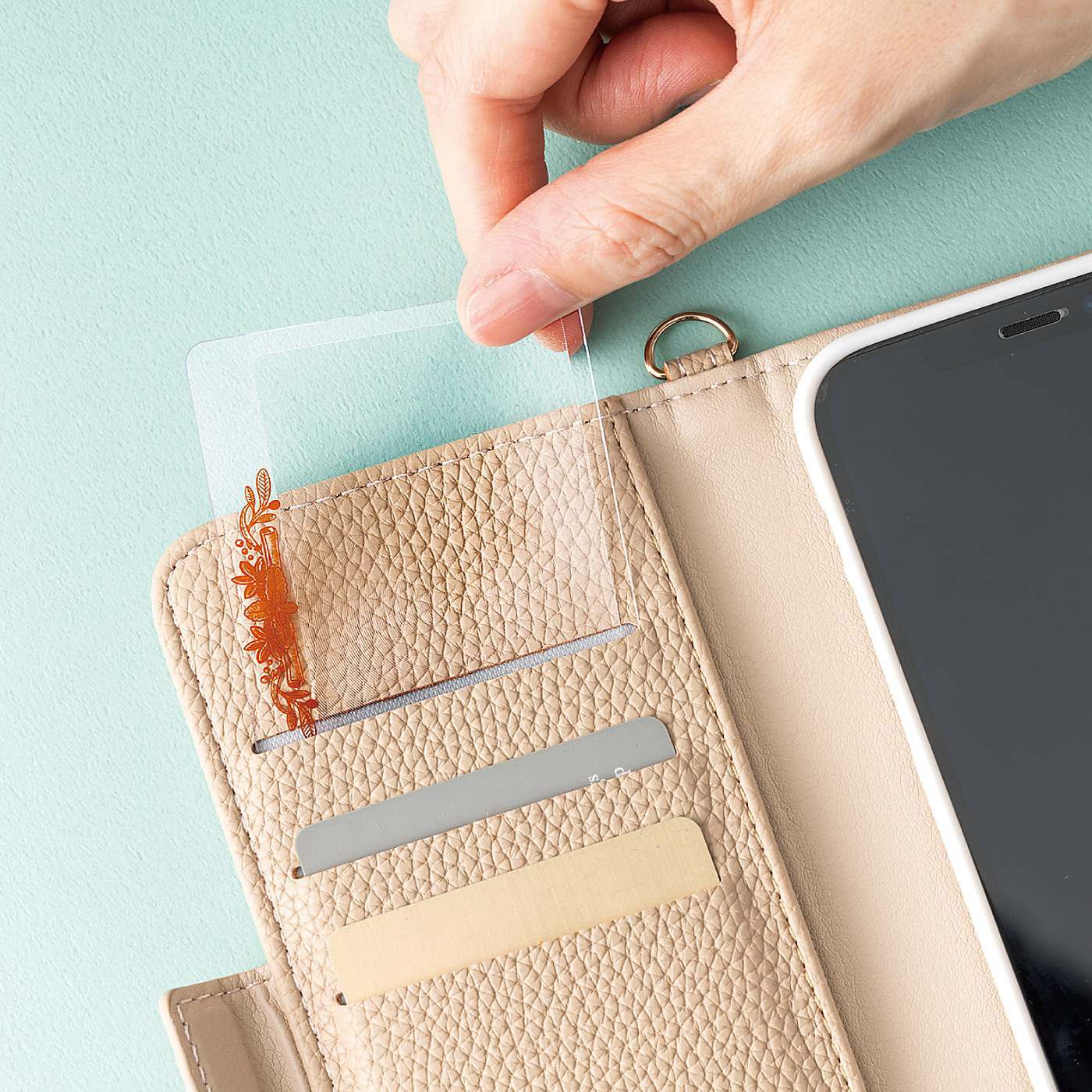 フェリシモメリー|さりげなく使えるカードルーペ（レシピ）|スマホケースなどに入れてお守りみたいに持ち歩いて。