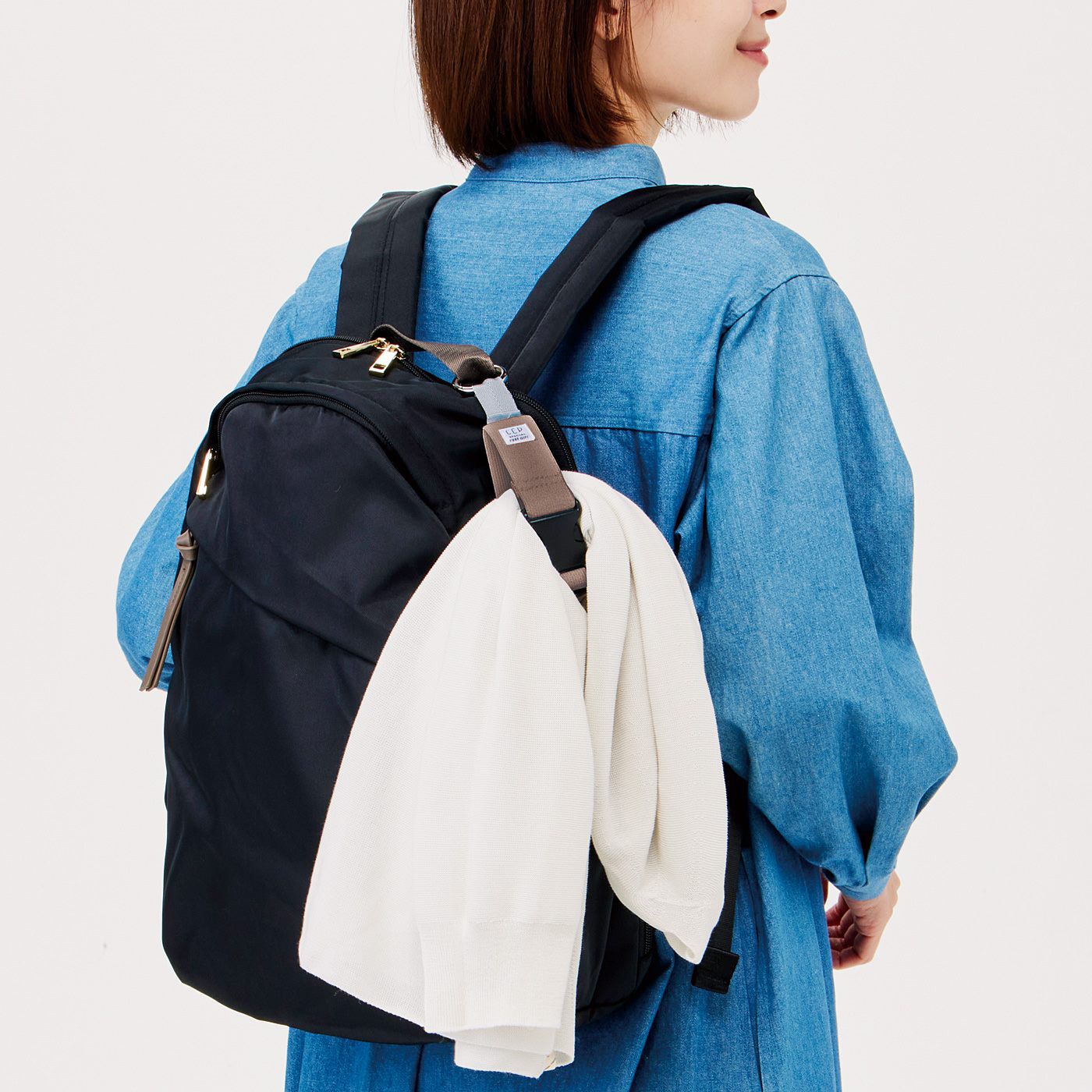 C.C.P|LITALICO×C.C.P　手荷物まとめるゴムホルダー〈ブラウン〉