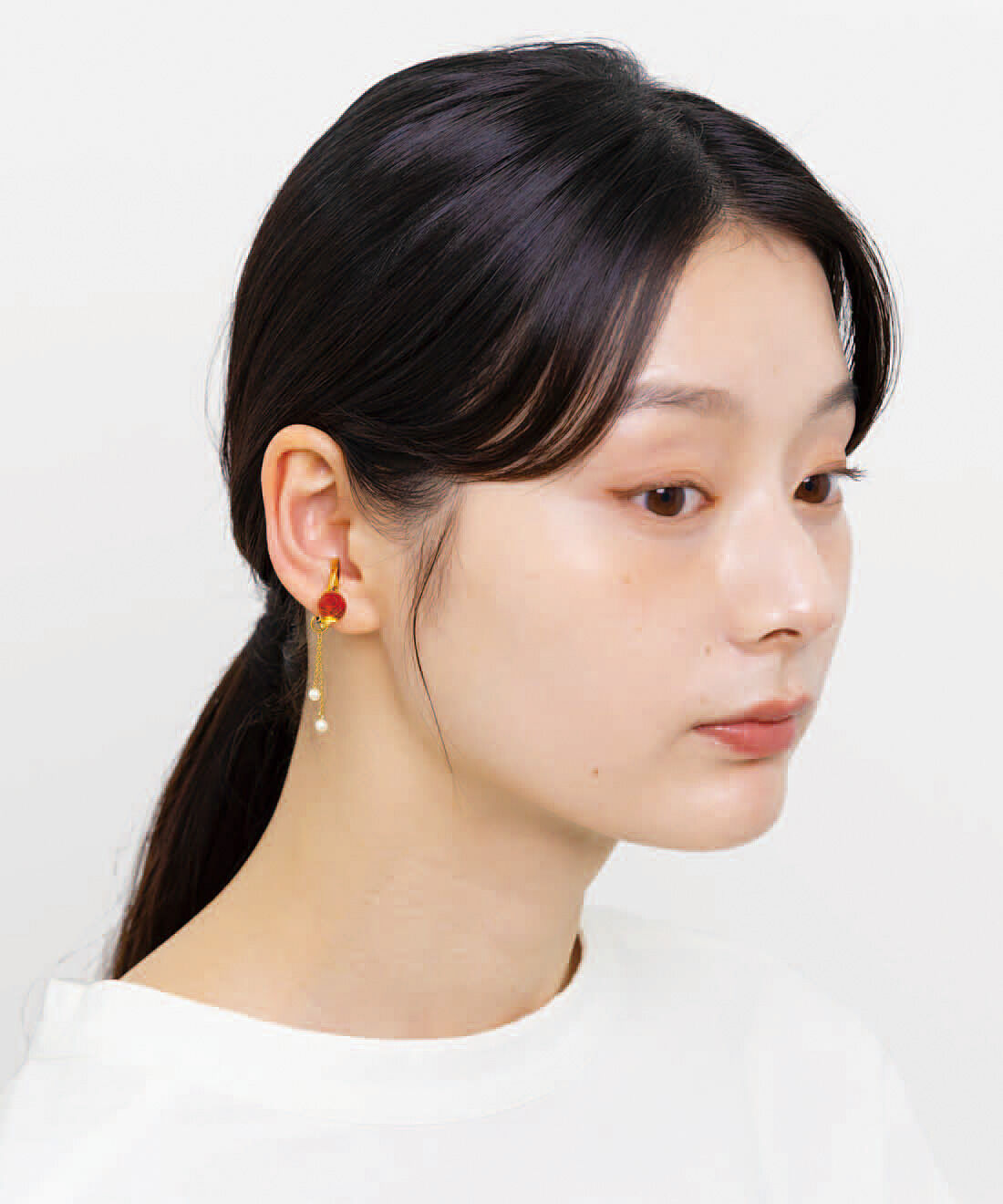C.C.P|C.C.P　風景をまとう　きらりと輝くツートーンガラスイヤカフの会|組み合わせを変えてアレンジ自在