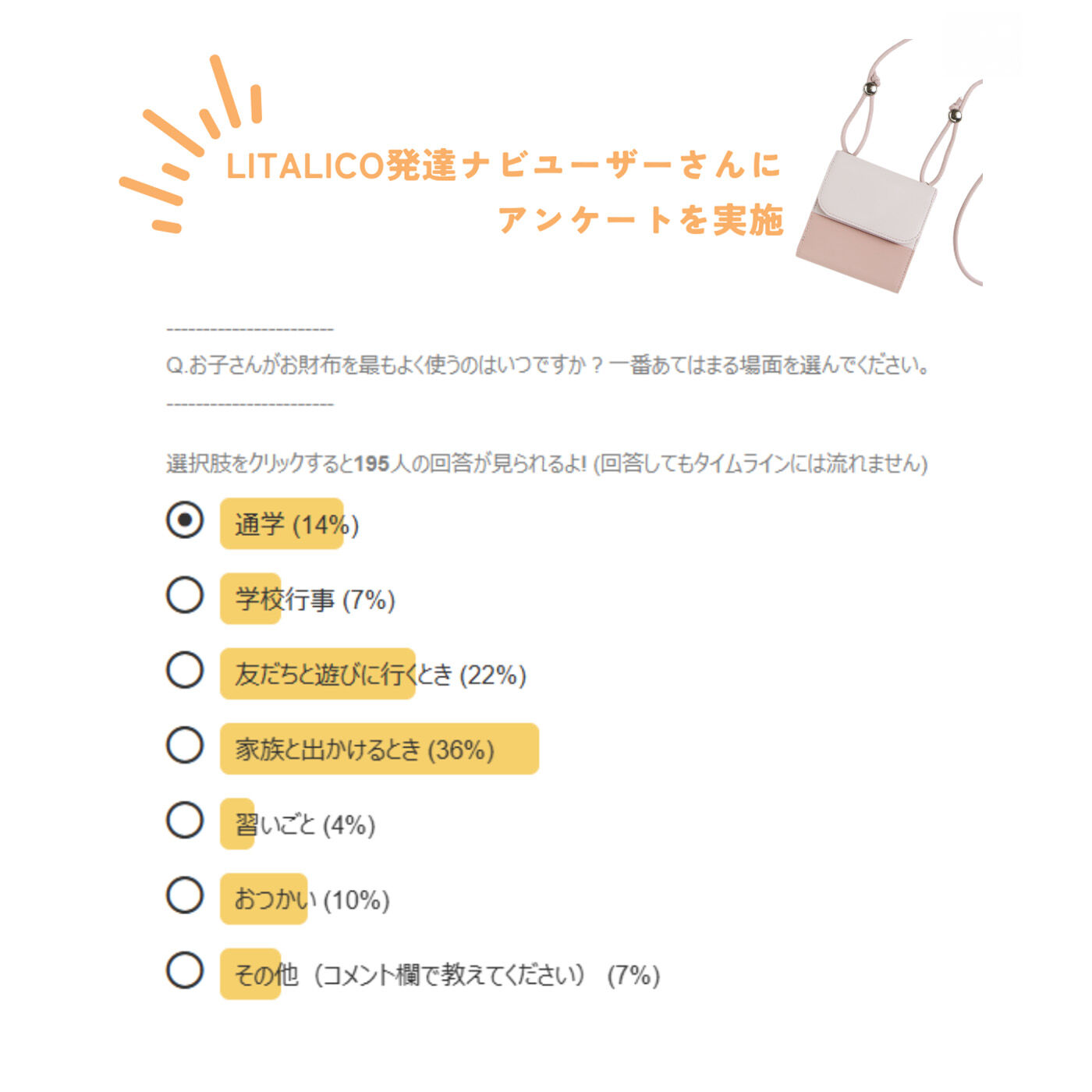 C.C.P|LITALICO×C.C.P　中がメッシュで取りだしやすいネックウォレット〈フレッシュブルー〉