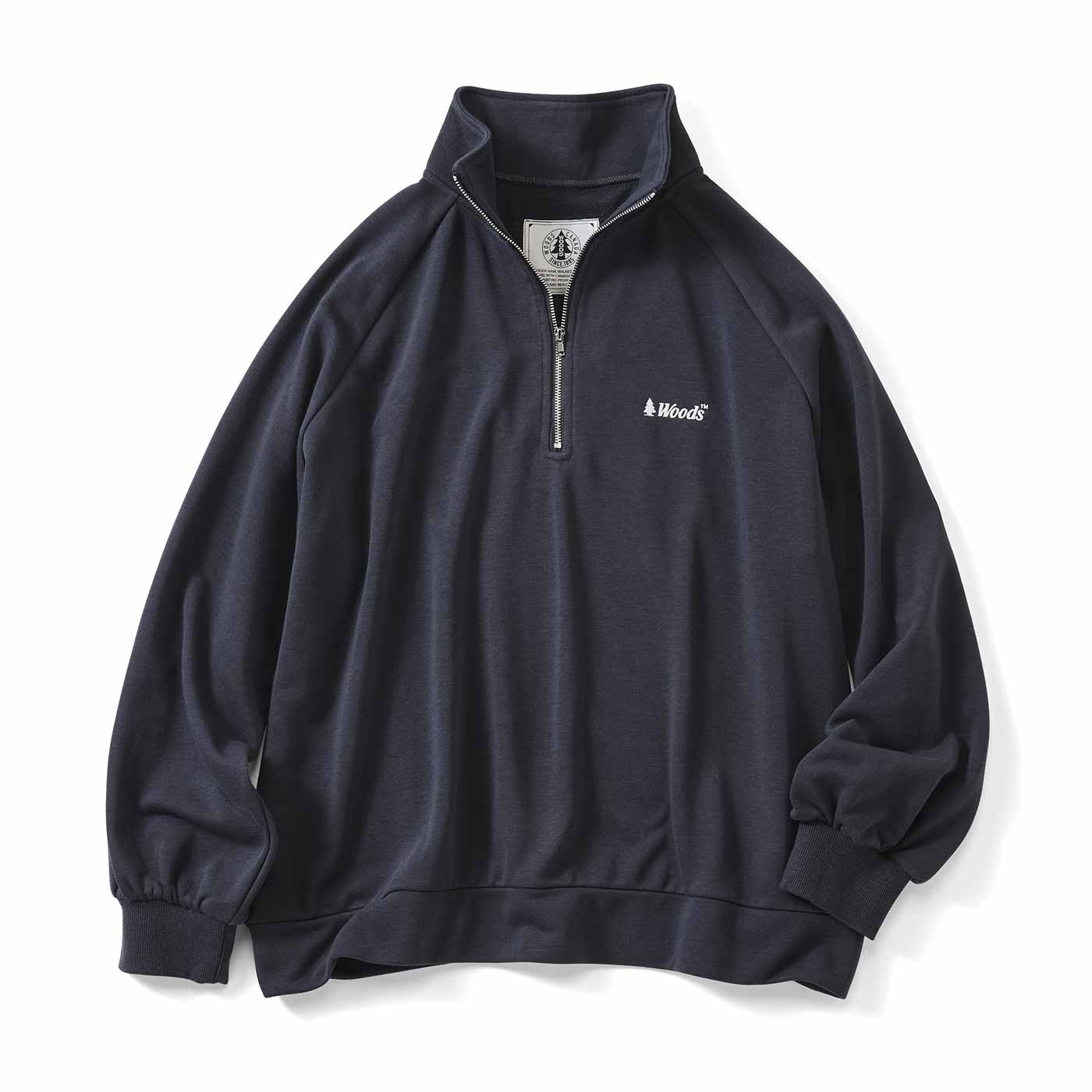 IEDIT|ＷＯＯＤＳハーフジップＰＯ〈ブラック〉ＩＥ