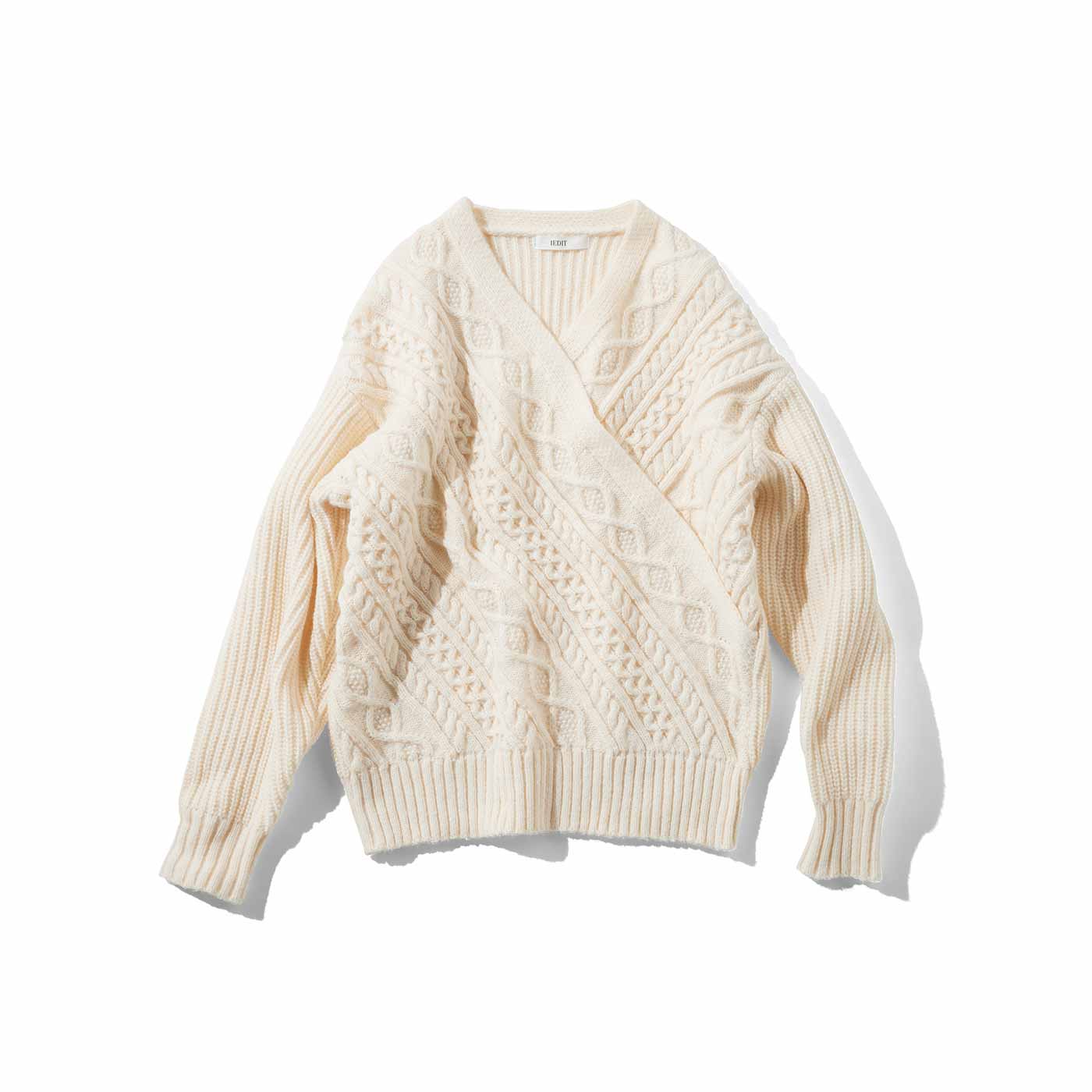 IEDIT［イディット］|カシュクールニット〈ホワイト〉ＩＥ