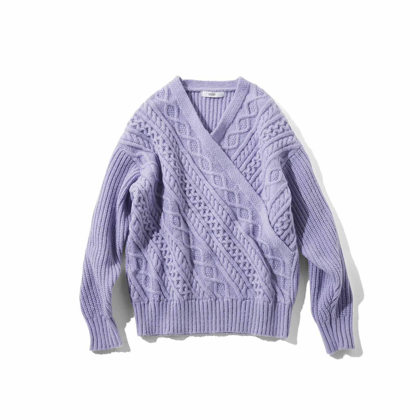 IEDIT［イディット］|カシュクールニット〈パープル〉ＩＥ