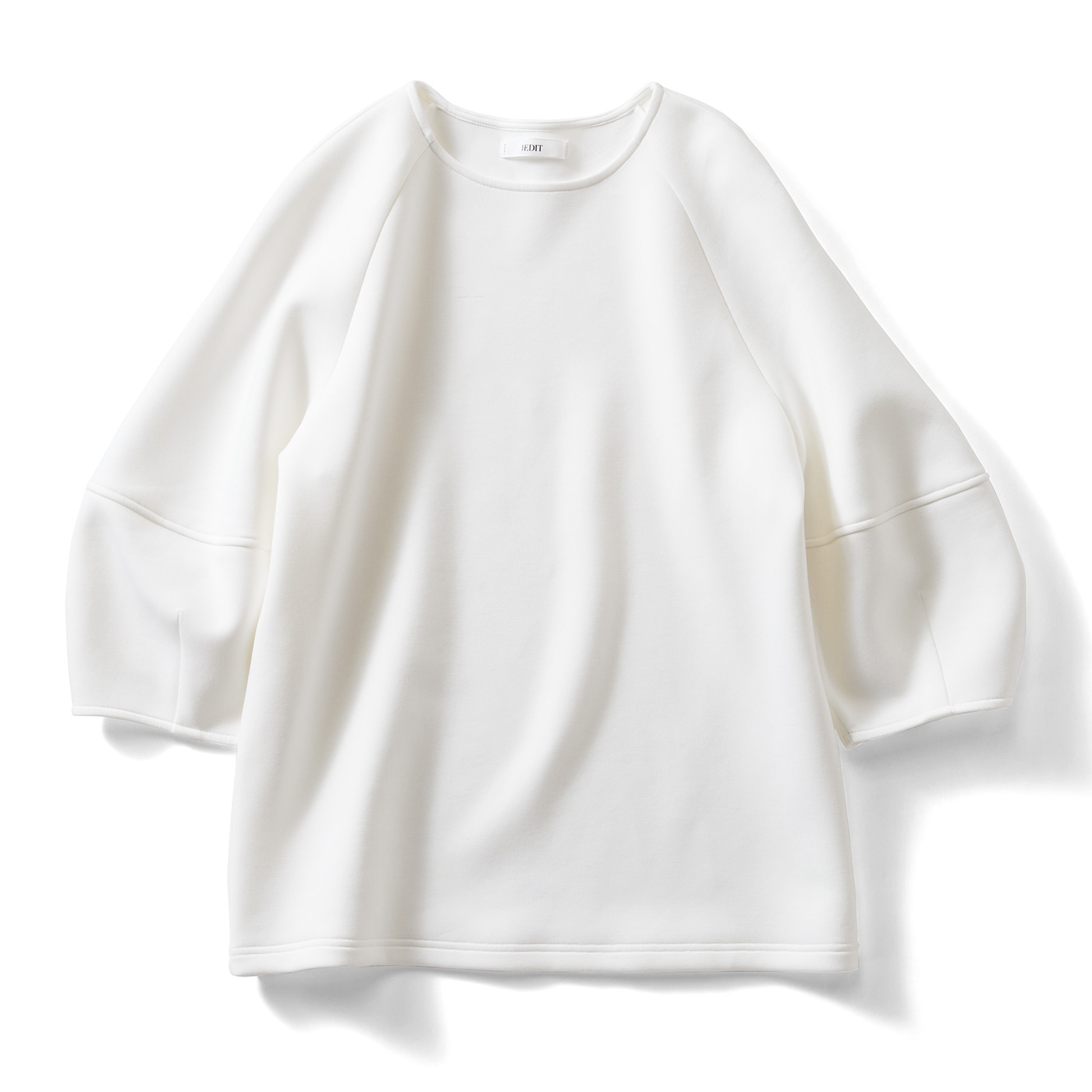 IEDIT|ランタンカットソー〈ホワイト〉ＩＥ