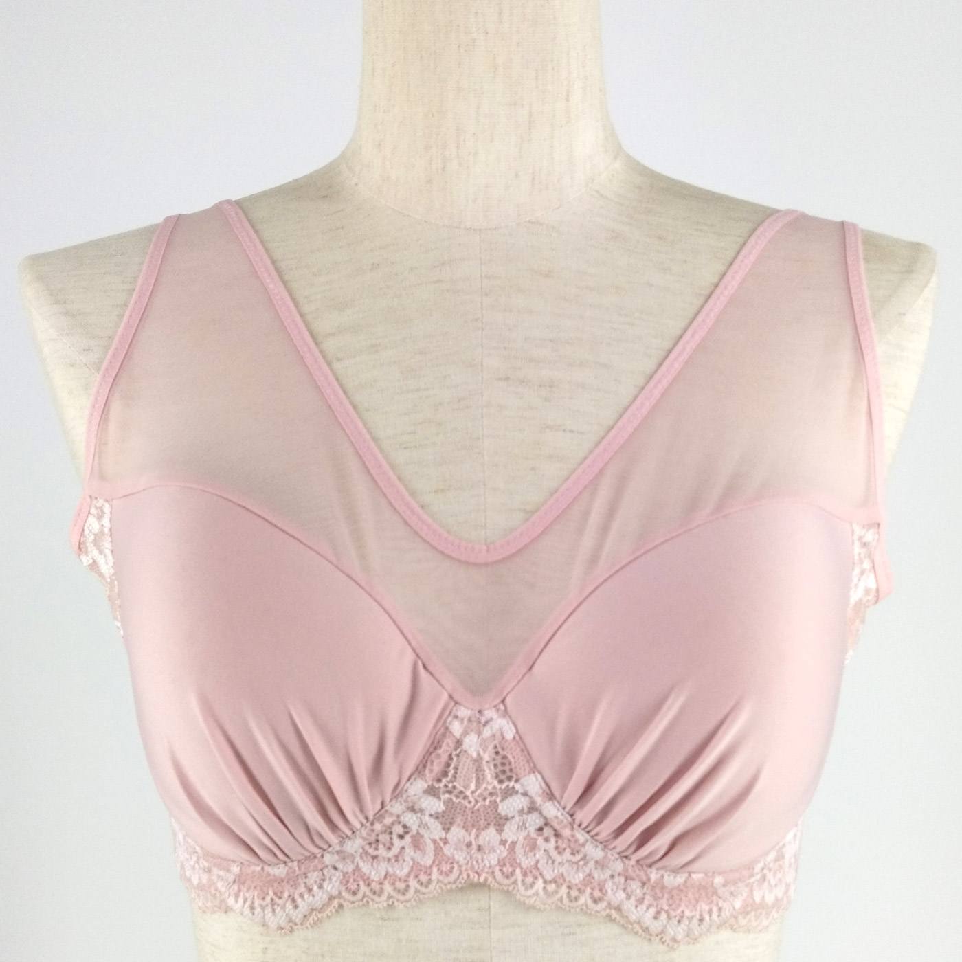 FELISSIMO PARTNERS|Tシャツがきれいに着れるブラ〈グレイッシュピンク〉