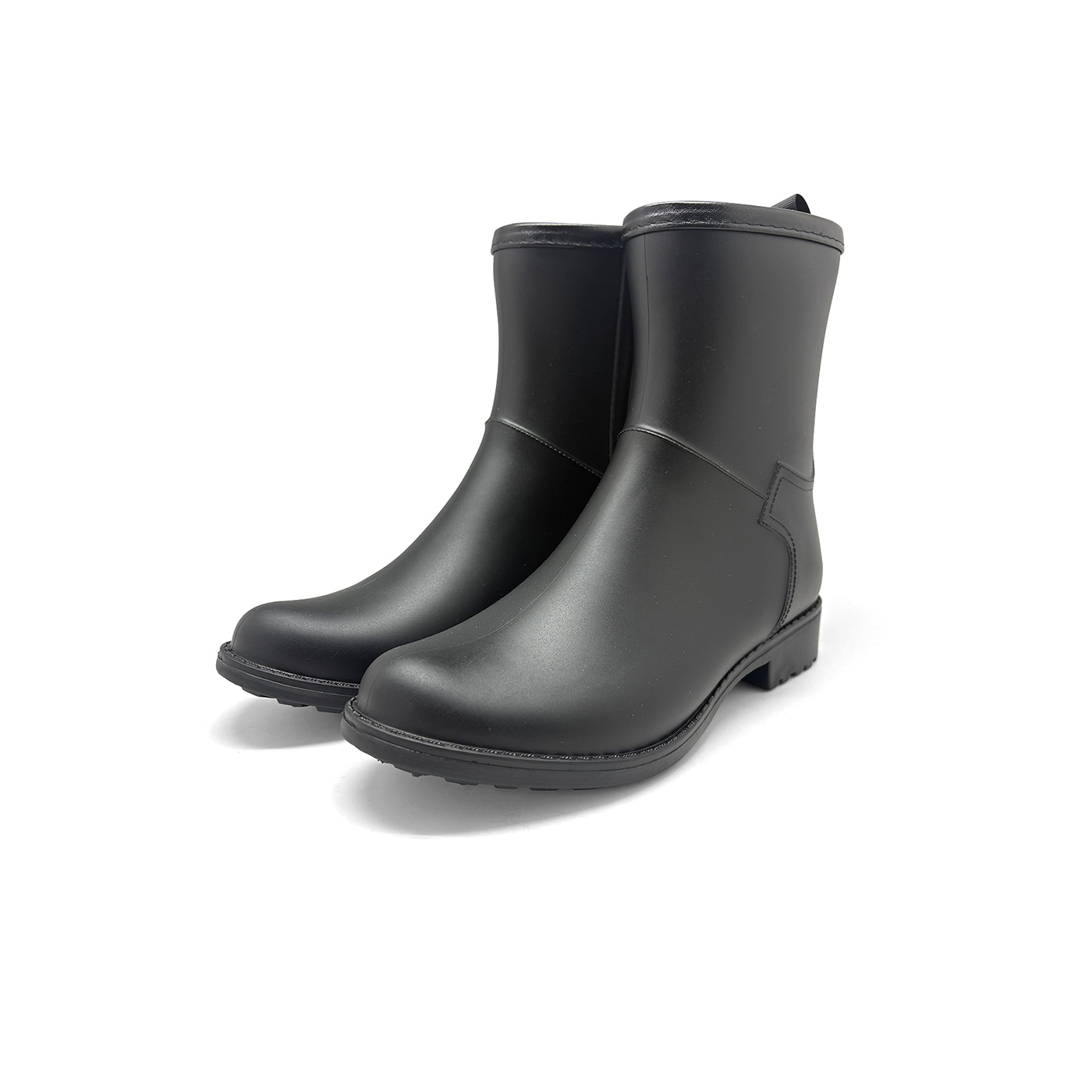 FELISSIMO PARTNERS|サイドジップレインブーツ〈ブラック〉