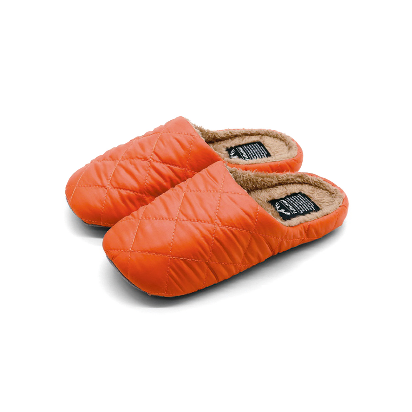 FELISSIMO PARTNERS|フースシュラフ　巾袋付きスリッパ〈オレンジ〉