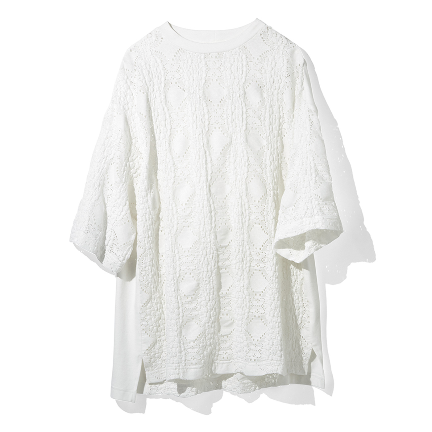 MEDE19F|レースＴシャツ〈ＷＨ〉ＭＤ１９