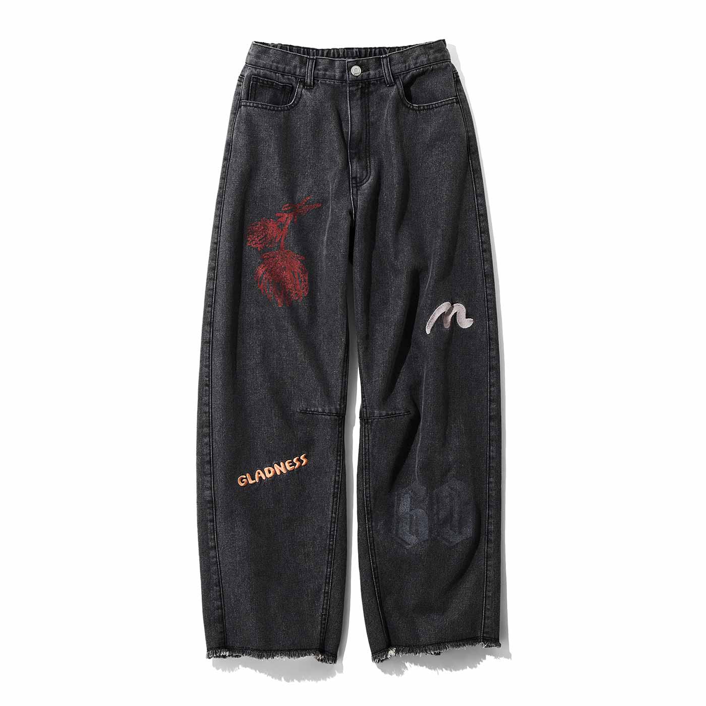 MEDE19F|MEDE19F 刺しゅう プリント バレルデニム