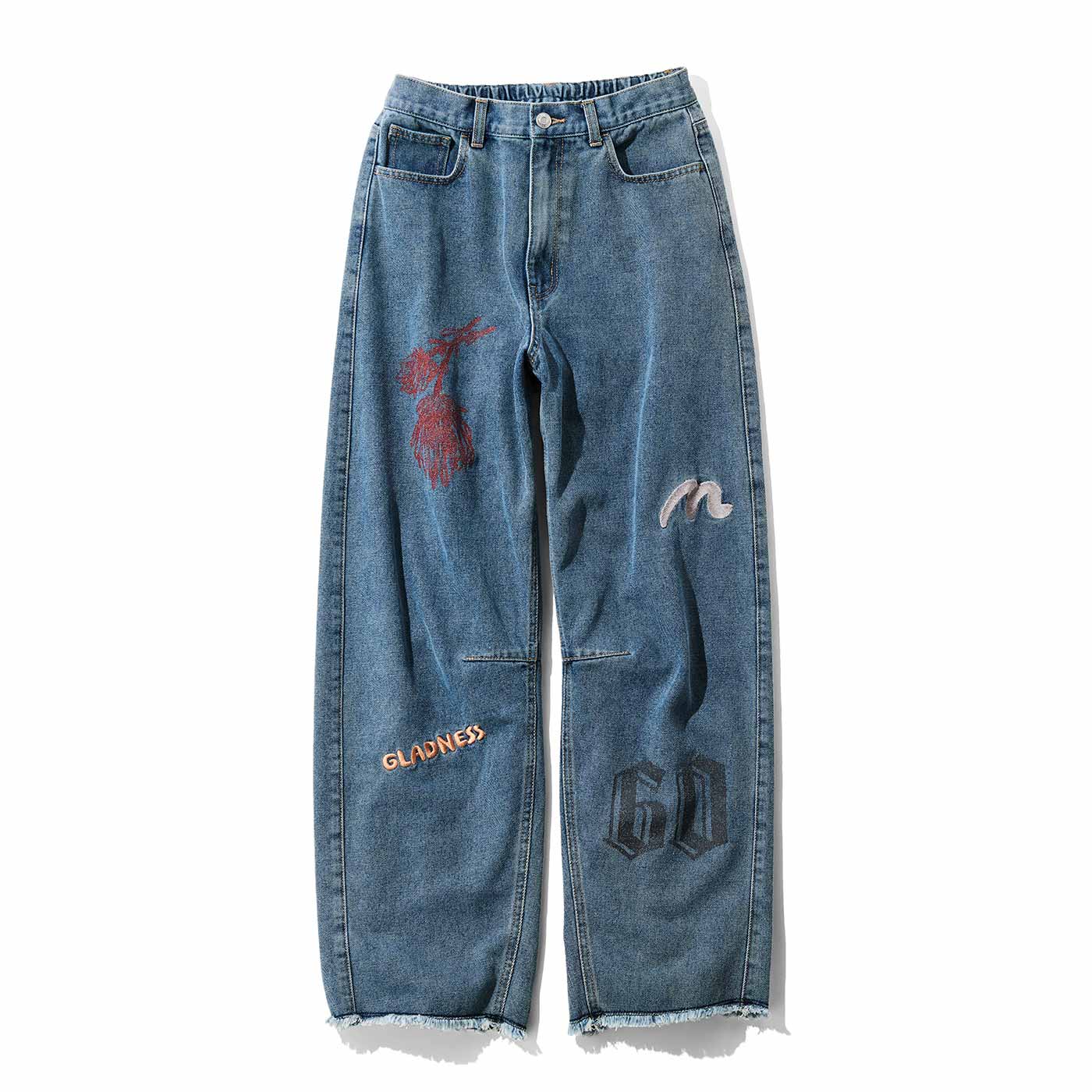 MEDE19F|MEDE19F 刺しゅう プリント バレルデニム
