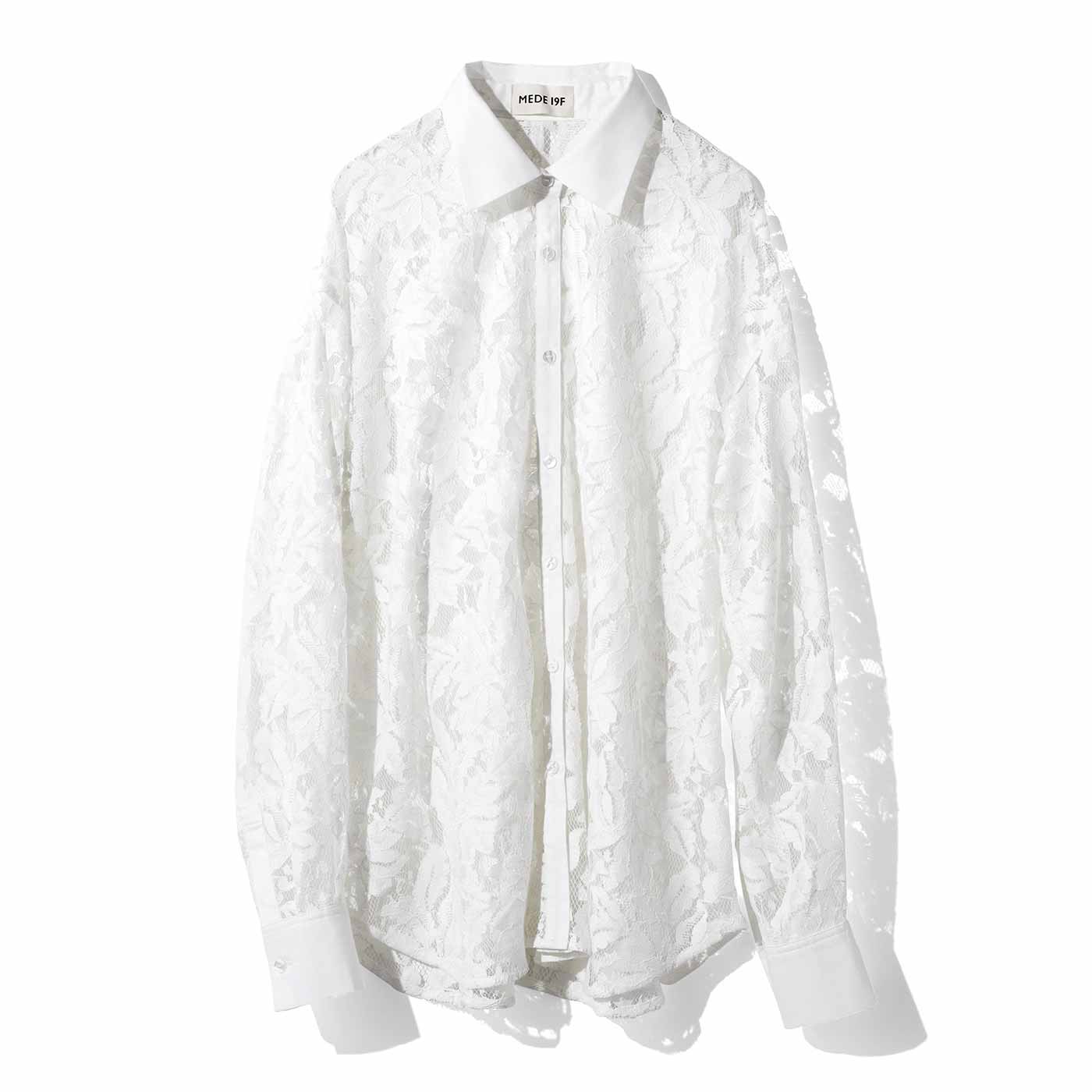 MEDE19F|レースドレスシャツ