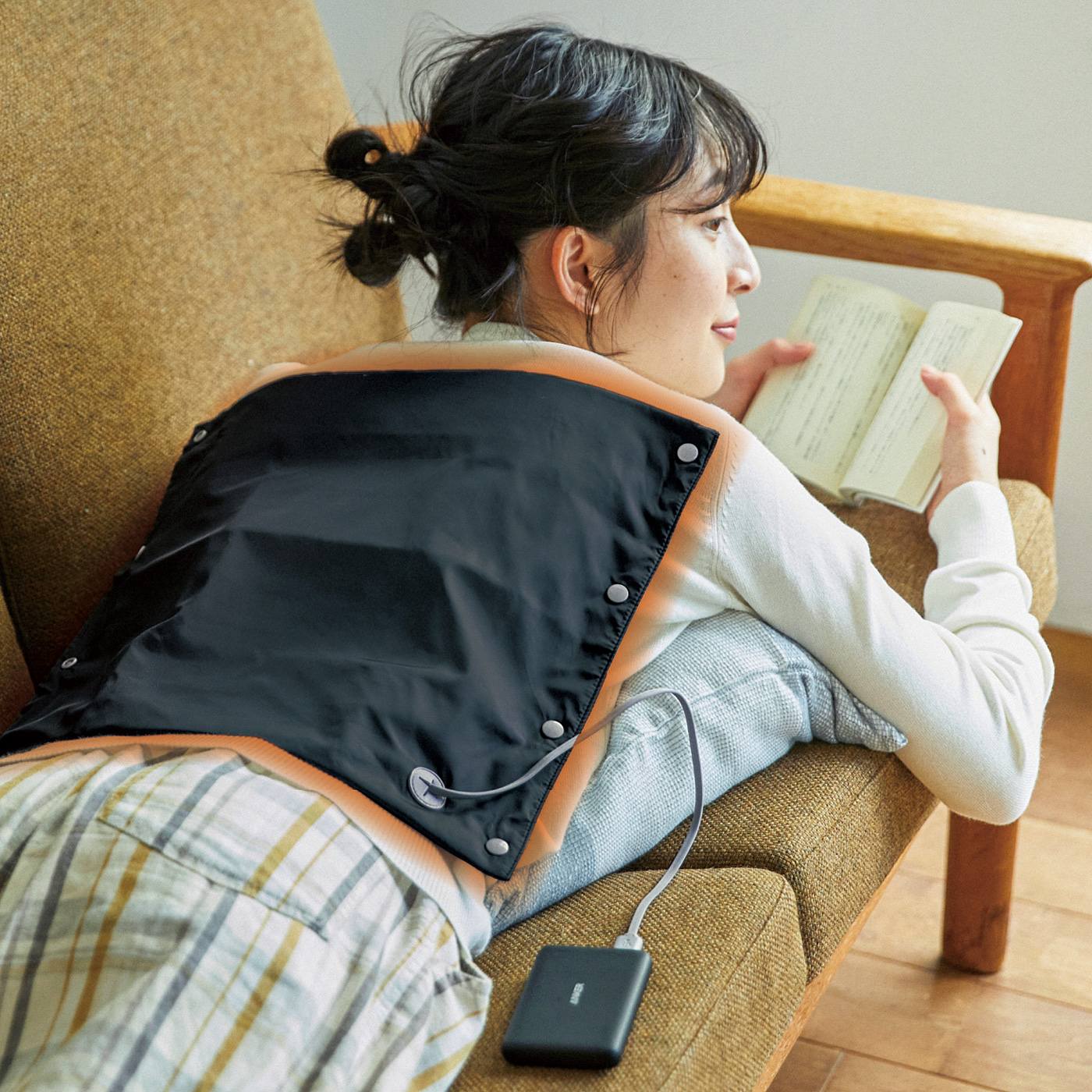 L'AMIPLUS|Ｌ＋　ＵＳＢ給電シートヒーターＢＫ