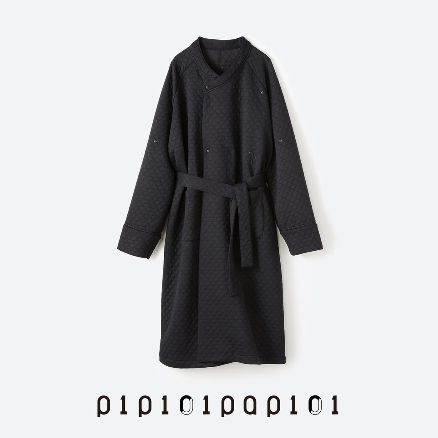 WEB限定お買い得商品|凸凹ガウンコート〈ブラック〉