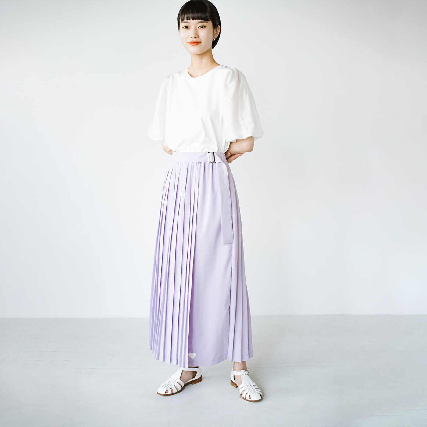 haco!|ｈハートがチラリとのぞくラップ風スカート