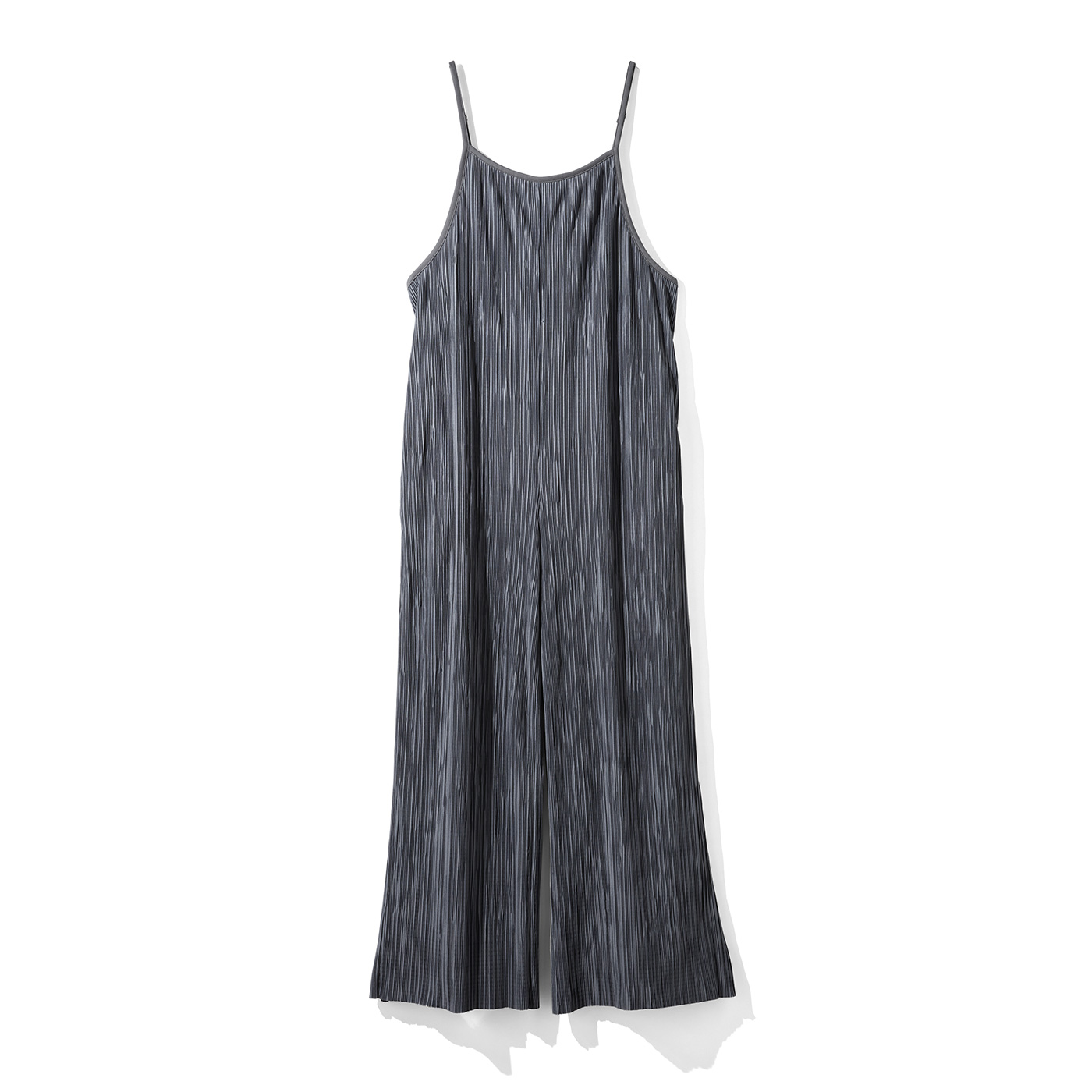 Live in  comfort|伸びやかプリーツのオールインワン〈ＧＹ〉