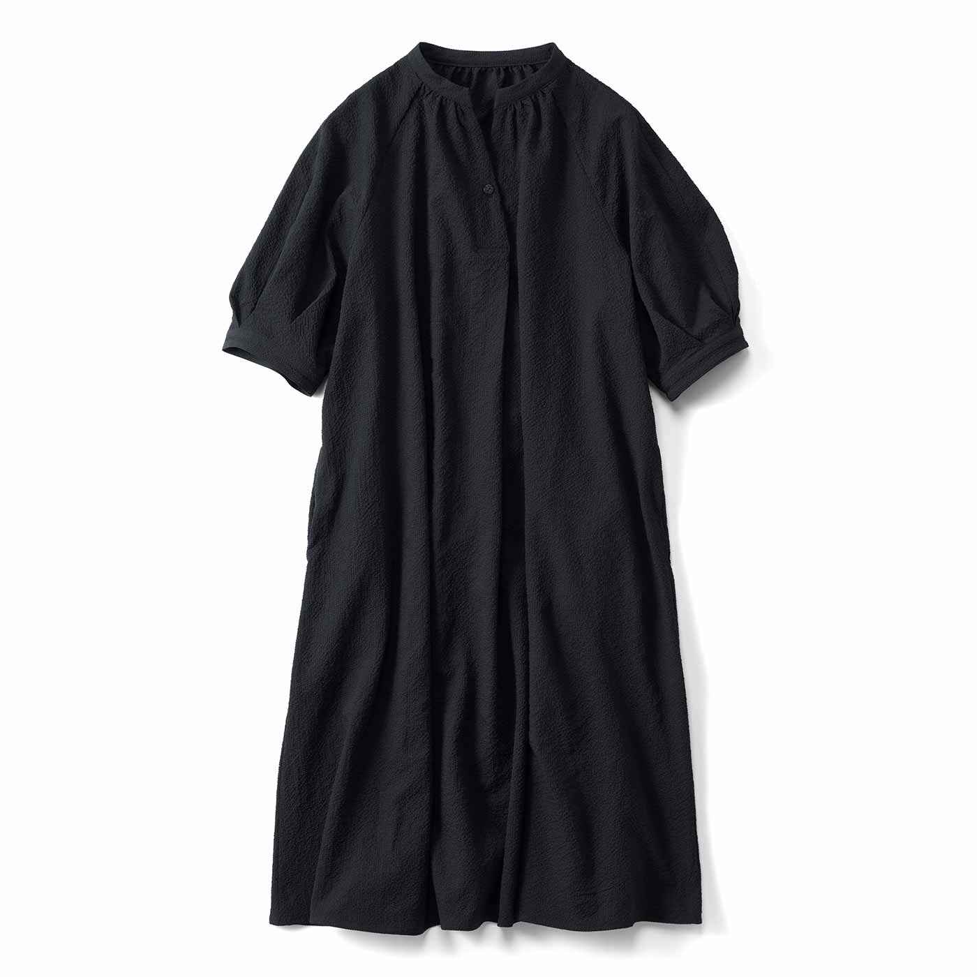 Live in  comfort|さらりサッカーチュニックワンピ〈ＢＫ〉リブイン