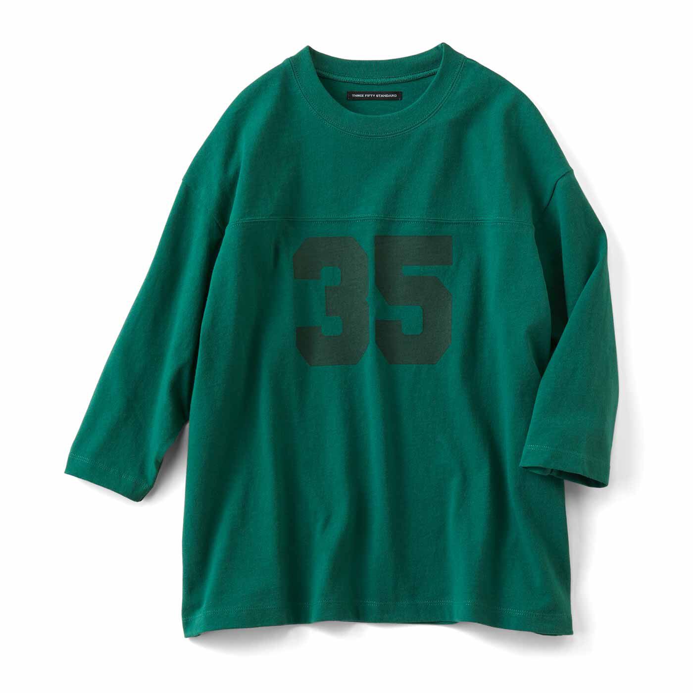 THREE FIFTY STANDARD フットボールTシャツ〈グリーン〉【送料無料】