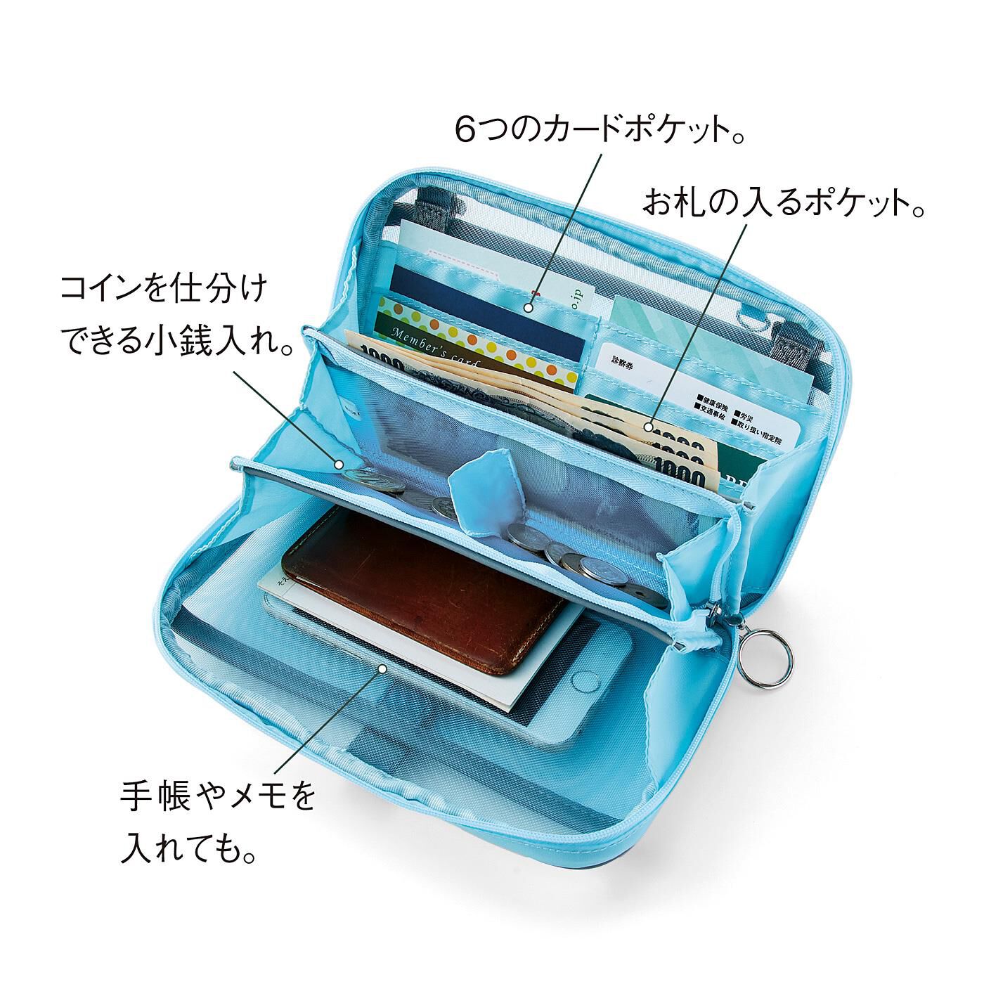 CCPxLITALICO発達ナビ 中が見えてて取り出しやすい メッシュバッグインウォレット【送料: 450円+税】