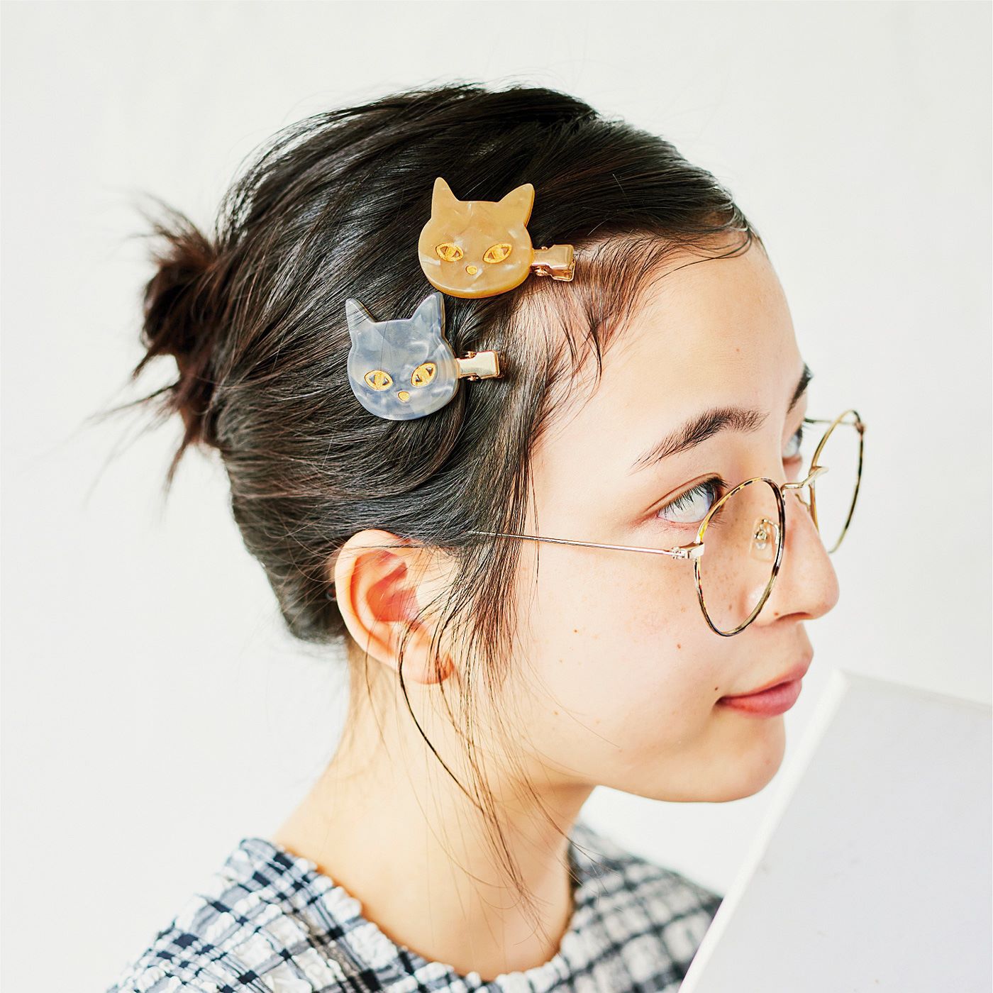 かわいい猫さんがお手伝い 跡がつきにくい前髪クリップの会【送料: 450円+税】