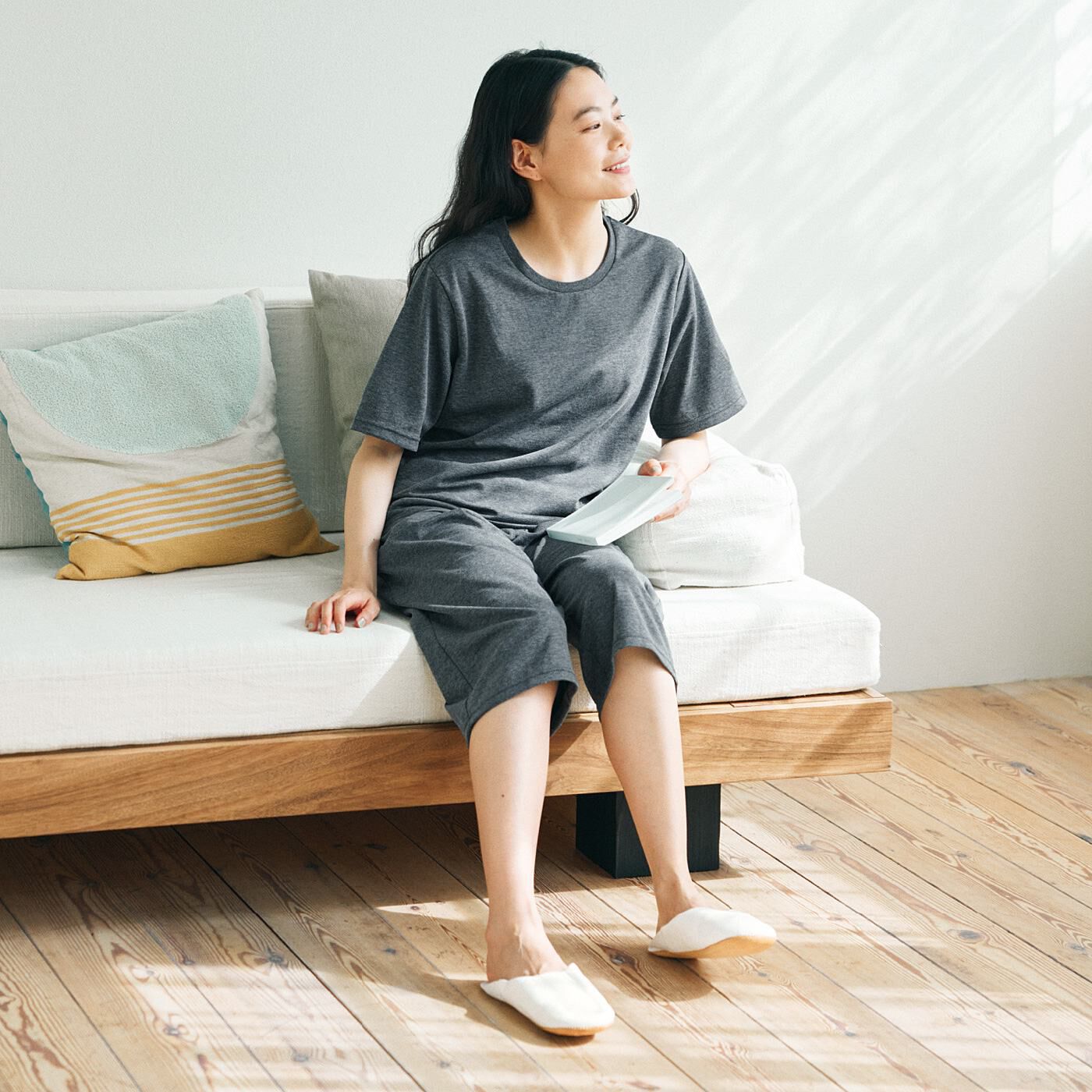 【セット割】着て疲労回復 がんばったからだをリカバリーするトップス〈半袖〉＆パンツ〈七分丈〉の会