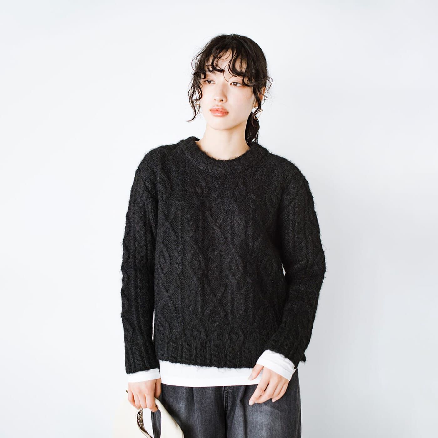 ANNA LUNA ケーブル柄プルオーバー【送料無料】