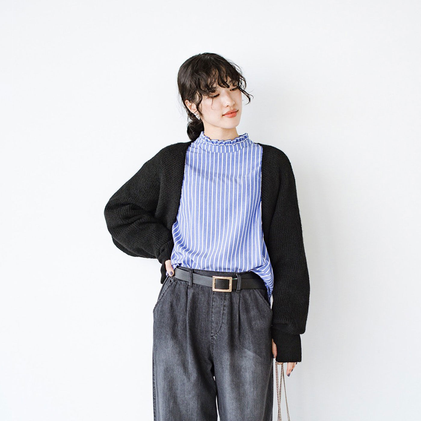 haco! 季節の変化を楽しむ「愛服」 シャツもブラウスもニットもやさしく包むアームボレロ【送料: 450円+税】
