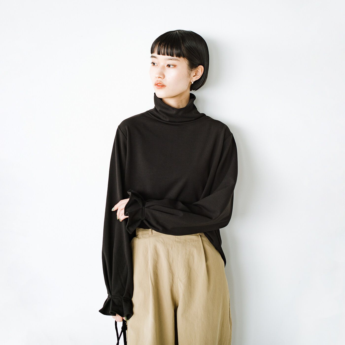 ANNA LUNA 起毛ストレッチレイヤードチュニック【送料無料】
