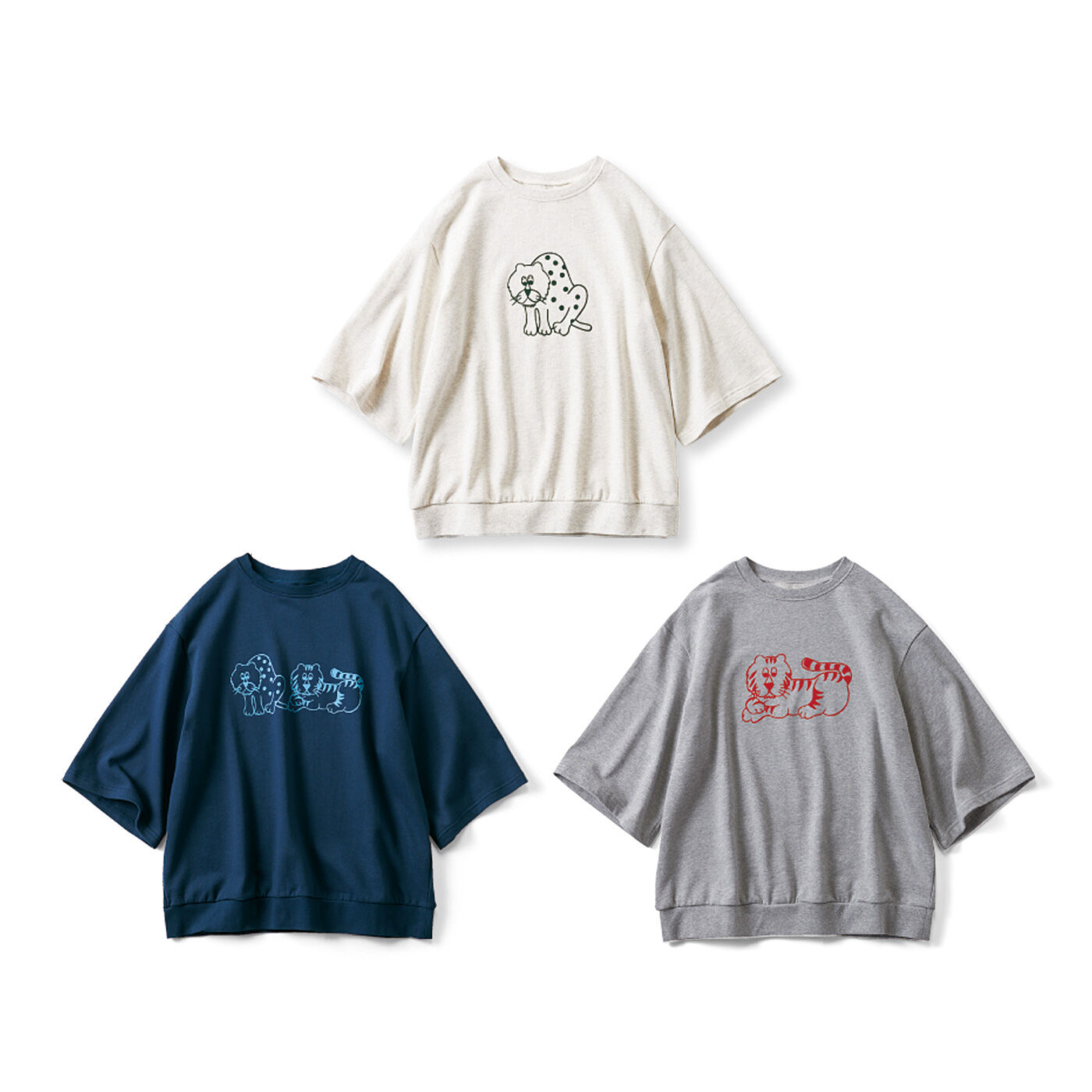 【3月分以降お届け】アデリアレトロ×シロップ. フロッキープリントにときめくスウェットトップス〈ズーメイト〉の会【送料無料】