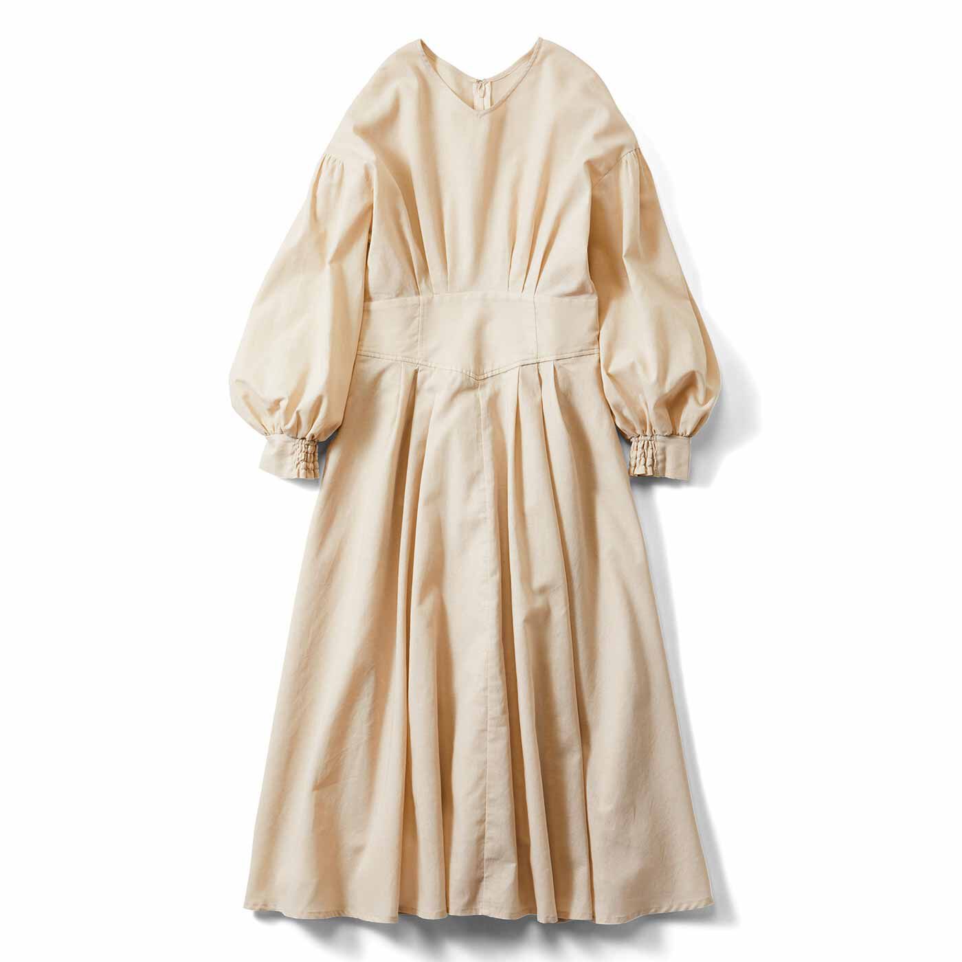 IEDIT[イディット] きくちあつこさんコラボ コットンリネンのヴィンテージ風ワンピース【コーデ買いキャンペーン】【送料無料】