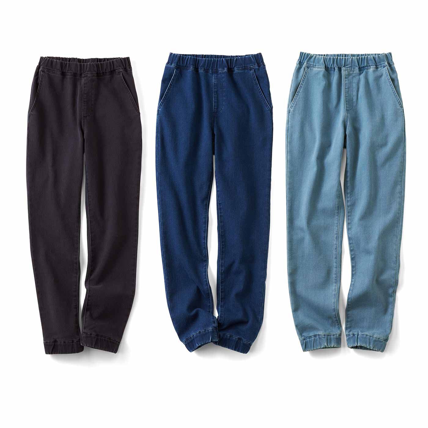 のびのびらくちん! カットソーデニム3回エントリーキャンペーン【合計¥825おトク!】■販売価格¥3,960⇒3ヵ月ずっと特別価格¥3,685(税込み)■デニムのおしゃれを楽しみたいけど、生地の硬さや